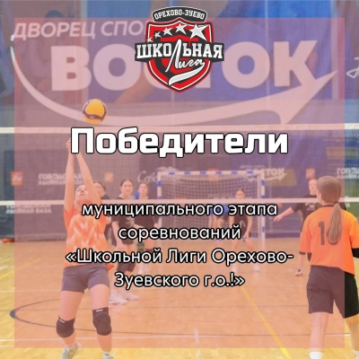 Поздравляем победителей муниципального этапа соревнований «Школьной Лиги Орехово-Зуевского г.о.!» 